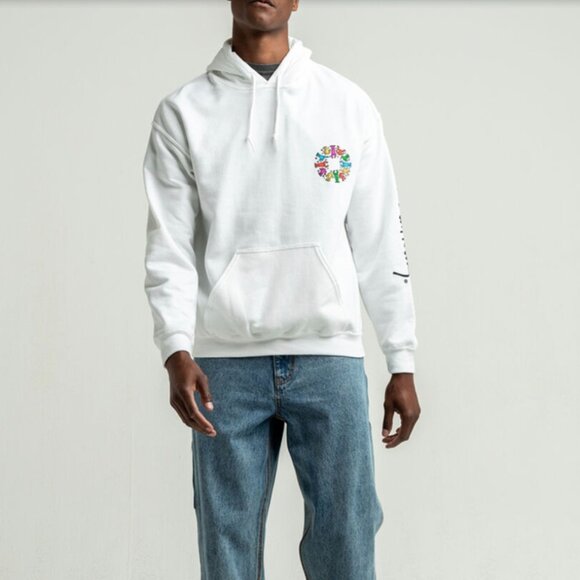 Keith Haring Circle of Men Dance White Hoodie (M/L) Underconusmptioncore/Skater - Picture 3 of 15